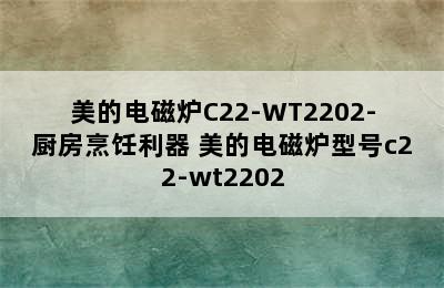 美的电磁炉C22-WT2202-厨房烹饪利器 美的电磁炉型号c22-wt2202